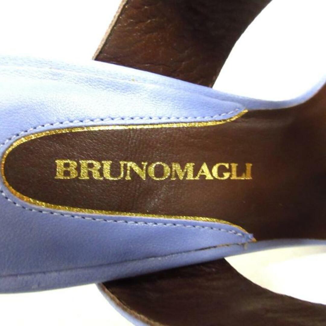 BRUNOMAGLI(ブルーノマリ)のBRUNOMAGLI(ブルーノマリ) ミュール 33 - ライトブルー オープントゥ レザー レディースの靴/シューズ(ミュール)の商品写真