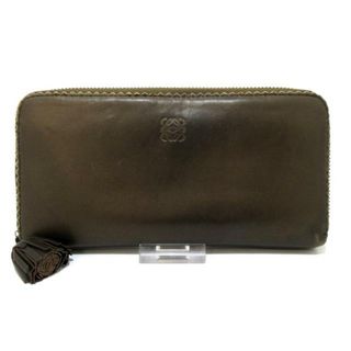 ロエベ(LOEWE)のLOEWE(ロエベ) 長財布 - 182.N86.F13 ダークブラウン ラウンドファスナー/タッセル ナッパレザー(財布)