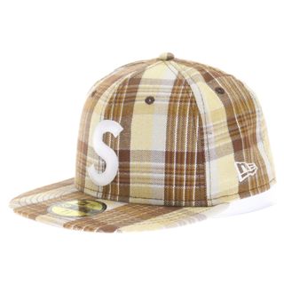 シュプリーム(Supreme)のSUPREME シュプリーム 23SS × NEW ERA Metallic Plaid S Logo Cap ニューエラ メタリック プレイド Sロゴ チェック ベースボールキャップ 帽子 ベージュ(キャップ)