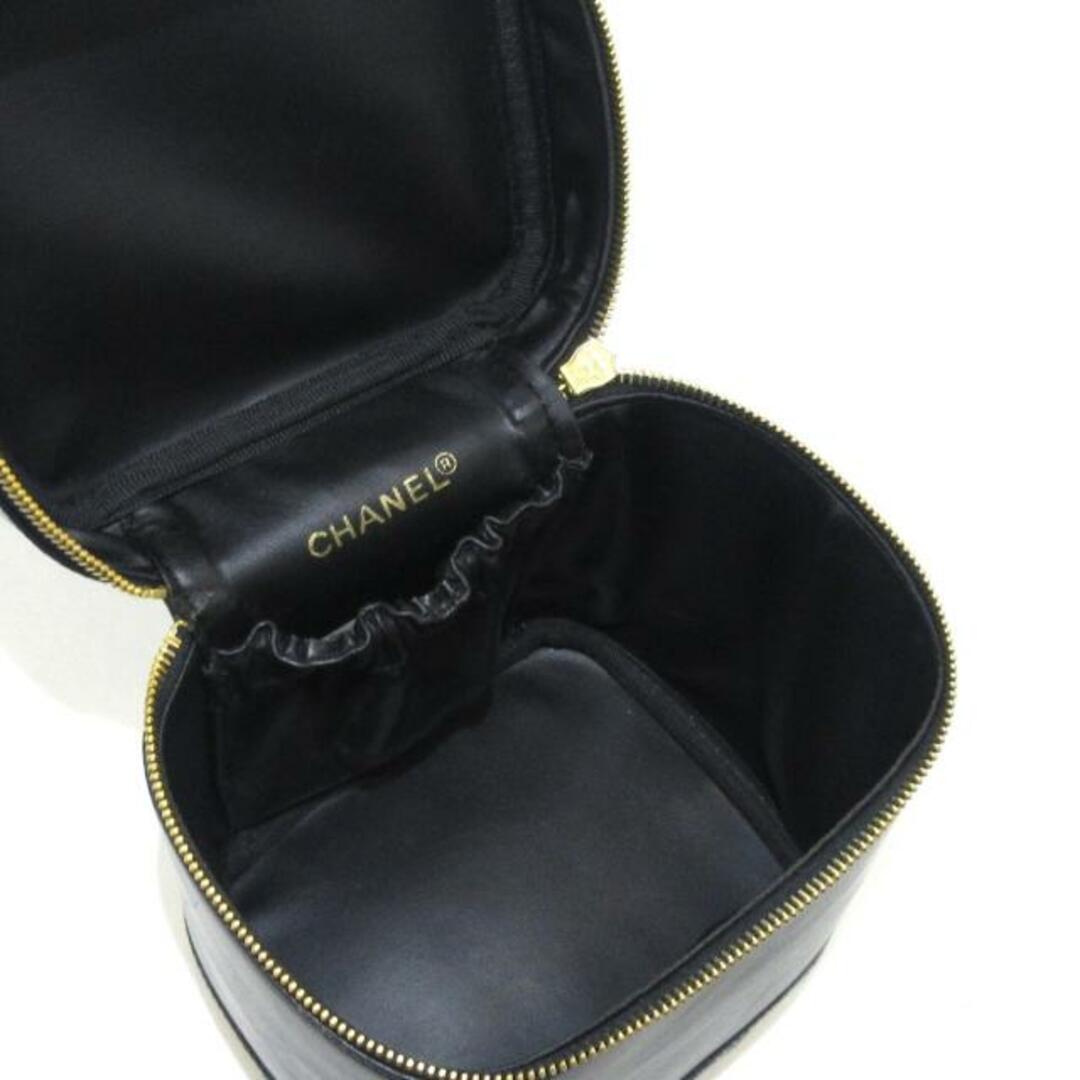 CHANEL(シャネル)のCHANEL(シャネル) バニティバッグ レディース ビコローレ 黒 ゴールド金具 ラムスキン レディースのバッグ(その他)の商品写真