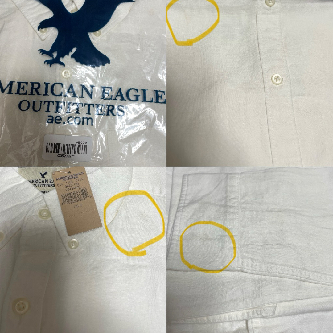 American Eagle(アメリカンイーグル)の新品 AMERICAN EAGLE アメリカンイーグル 長袖 シャツ US S メンズのトップス(シャツ)の商品写真