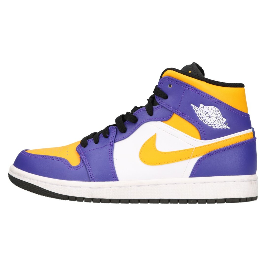 NIKE(ナイキ)のNIKE ナイキ Air Jordan 1 Mid Lakers DQ8426-517 エアジョーダン1 ミッド レイカーズ ハイカットスニーカー パープル/イエロー/ホワイト US8/26cm メンズの靴/シューズ(スニーカー)の商品写真