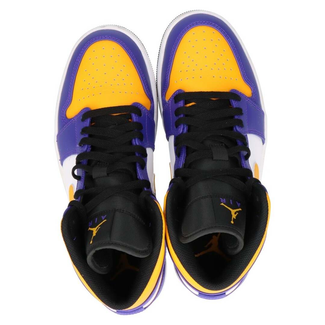 NIKE(ナイキ)のNIKE ナイキ Air Jordan 1 Mid Lakers DQ8426-517 エアジョーダン1 ミッド レイカーズ ハイカットスニーカー パープル/イエロー/ホワイト US8/26cm メンズの靴/シューズ(スニーカー)の商品写真