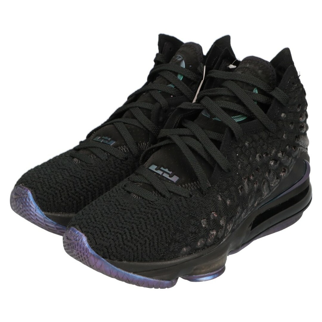 NIKE(ナイキ)のNIKE ナイキ LEBRON 17 CURRENCY BQ3177-001 レブロン ニットポジット カレンシー ハイカットスニーカー US8/28cm ブラック メンズの靴/シューズ(スニーカー)の商品写真