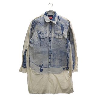 ディーゼル(DIESEL)のDIESEL ディーゼル 22AW D-OCEAN--OVER A07863 再構築 デニムシャツジャケット インディゴ(Gジャン/デニムジャケット)