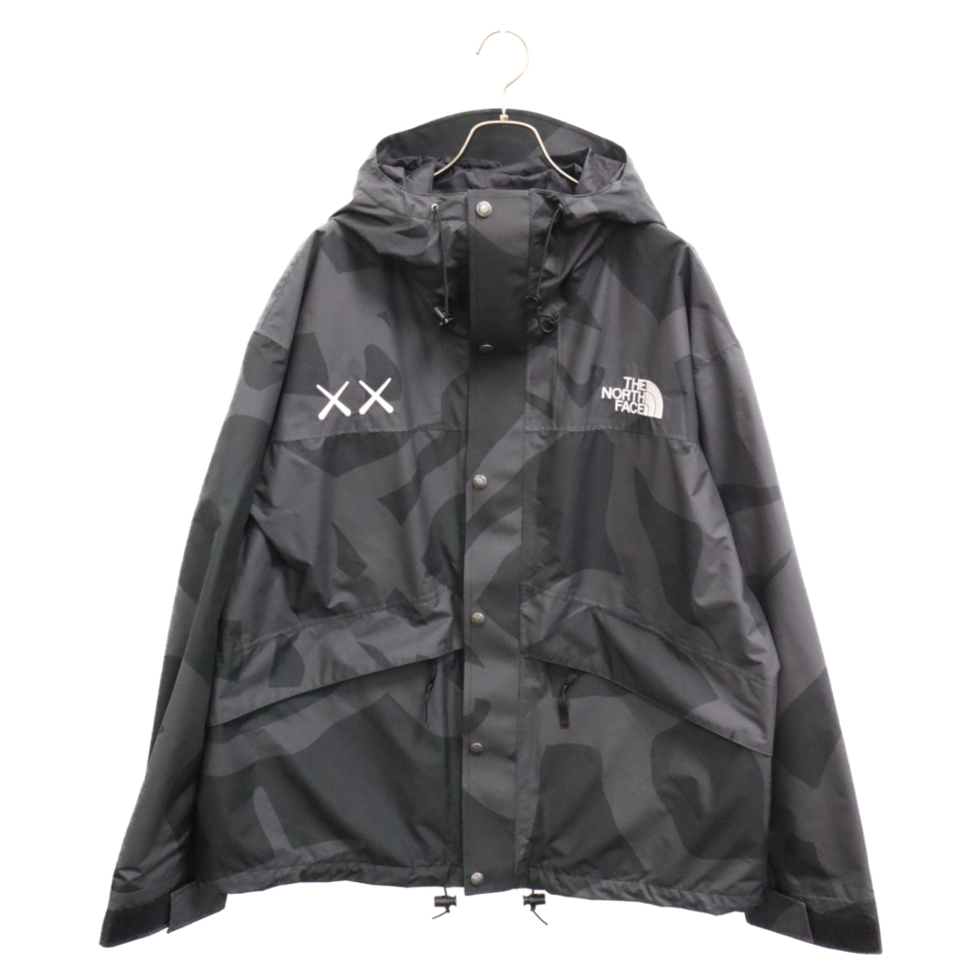 THE NORTH FACE(ザノースフェイス)のTHE NORTH FACE ザノースフェイス 22AW×KAWS 1986 Mountain Jacket NF0A7WLW カウズ マウンテンジャケット 総柄ナイロンジャケット ブラック メンズのジャケット/アウター(マウンテンパーカー)の商品写真