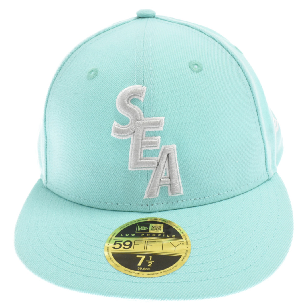 WIND AND SEA(ウィンダンシー)のWIND AND SEA ウィンダンシー 22SS×NEW ERA IT'S A LIVING ニューエラ ロゴ刺繍 ベースボールキャップ 帽子 ライトブルー WDS-ITLIV-17 メンズの帽子(キャップ)の商品写真