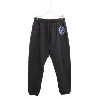 Chrome Hearts - CHROME HEARTS クロムハーツ Blue Horseshoe Sweat Pants ブルーホースシュースウェットパンツ オンライン限定 ブラック/ブルー