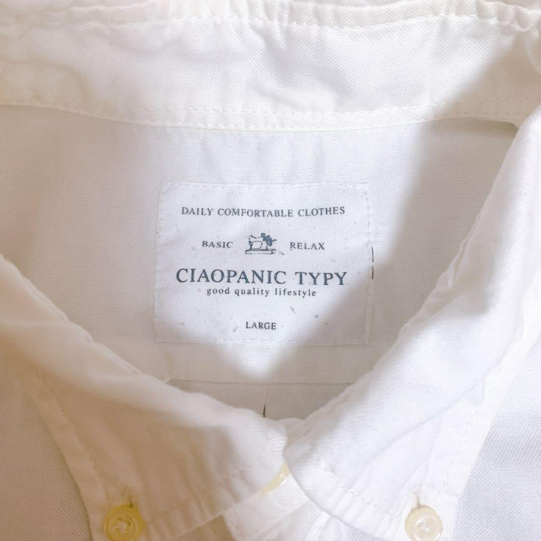 CIAOPANIC TYPY(チャオパニックティピー)のチャオパニックティピー：ホワイトシャツ 長袖シャツ メンズのトップス(シャツ)の商品写真