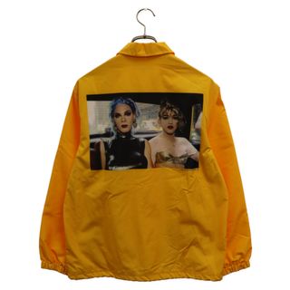 シュプリーム(Supreme)のSUPREME シュプリーム 18SS Nan Goldin Misty and Jimmy Paulette Coaches Jacket ナンゴールディン ミスティ アンド ジミーポーレット ナイロンコーチジャケット イエロー(フライトジャケット)