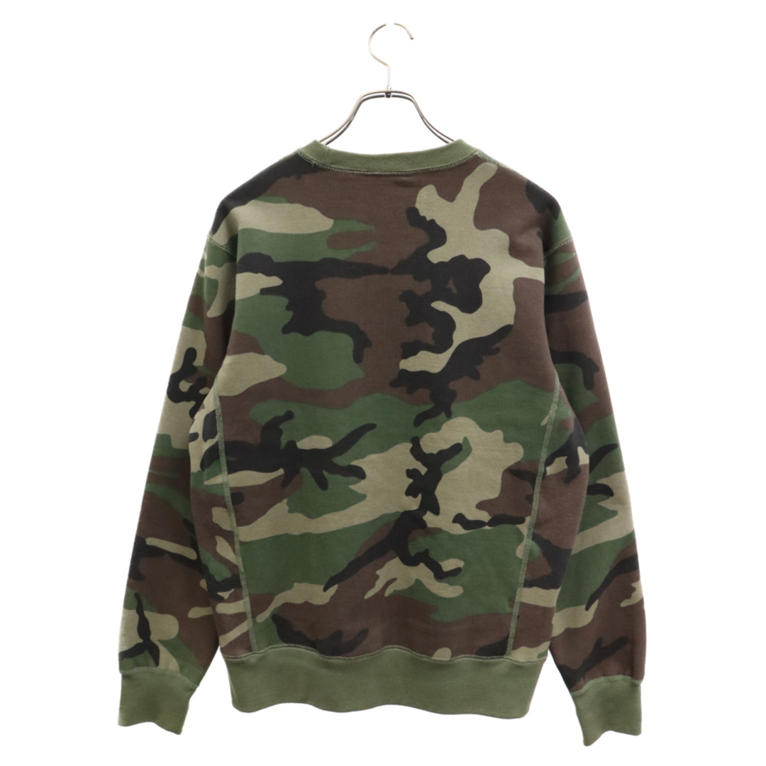 Supreme(シュプリーム)のSUPREME シュプリーム 15aw Box Logo Crewneck Sweatshirt ボックスロゴ クルーネック スウェットシャツ トレーナー グリーン カモ 迷彩 メンズのトップス(スウェット)の商品写真