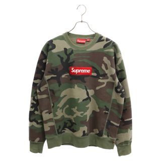 シュプリーム(Supreme)のSUPREME シュプリーム 15aw Box Logo Crewneck Sweatshirt ボックスロゴ クルーネック スウェットシャツ トレーナー グリーン カモ 迷彩(スウェット)