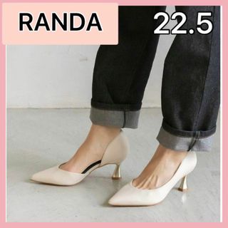 RANDA - RANDA ランダ パンプス アイボリー 白 ヒール フォーマル 春 入学式