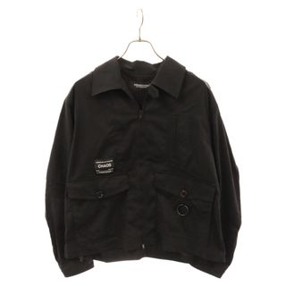 アンダーカバー(UNDERCOVER)のUNDERCOVER アンダーカバー 24SS NyツイルパッカリングZIPブルゾン ブラック ジャケット UC1D4203-2(ブルゾン)