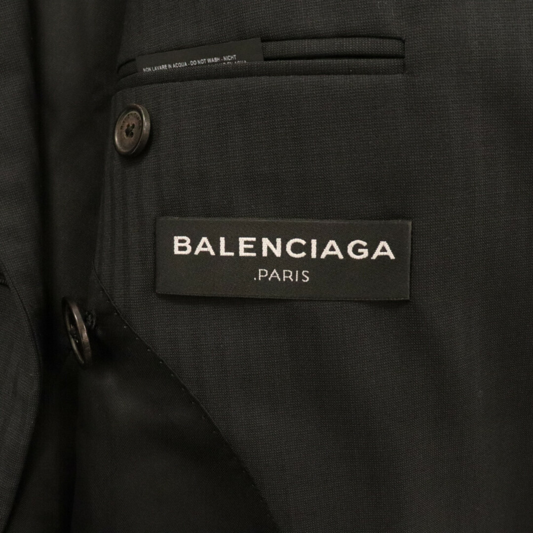 Balenciaga(バレンシアガ)のBALENCIAGA バレンシアガ ダブルブレスト シュランク ロングジャケット ブラック 459773 TUI08 メンズのジャケット/アウター(フライトジャケット)の商品写真