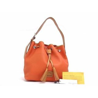 ■新品同様■ DOONEY&amp;BOURKE ドゥーニーアンドバーク レザー タッセル ワンショルダーバッグ レディース オレンジ系 AU9791 (ショルダーバッグ)