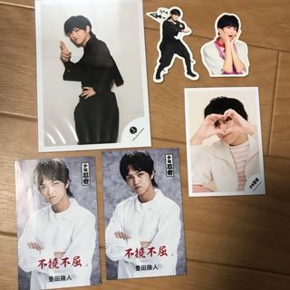 ジャニーズジュニア(ジャニーズJr.)の少年忍者　豊田陸人　写真　シール　四字熟語(アイドルグッズ)