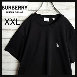 バーバリー(BURBERRY)の【美品】バーバリー Tシャツ 刺繍ロゴ XXL ワンポイントロゴ 人気(Tシャツ/カットソー(半袖/袖なし))