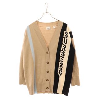 BURBERRY - BURBERRY バーバリー ロゴジャガード カーディガン ベージュ 8039184