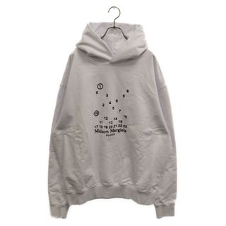 マルタンマルジェラ(Maison Martin Margiela)のMartin Margiela マルタンマルジェラ 23SS オーバーサイズ カレンダーグラフィック ロゴ スウェットパーカー ホワイト S50GU0202 S25505(パーカー)