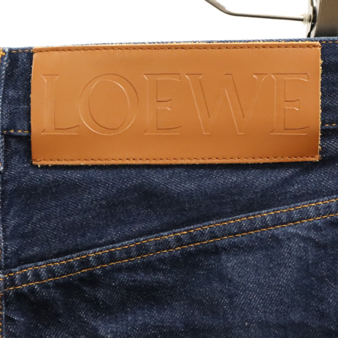 LOEWE(ロエベ)のLOEWE ロエベ サイドアジャスター クロップド ワイド デニム パンツ インディゴ H526Y11X03 メンズのパンツ(デニム/ジーンズ)の商品写真