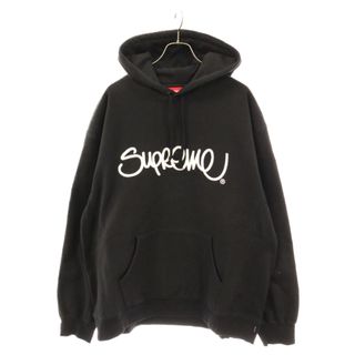 シュプリーム(Supreme)のSUPREME シュプリーム 21SS Raised Handstyle Hooded Sweatshirt ライズド ハンドスタイル フーデッド スウェット シャツ プルオーバーパーカー ブラック(パーカー)