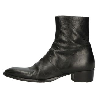 サンローラン(Saint Laurent)のSAINT LAURENT PARIS サンローランパリ 20AW WYATT 40 ZIP BOOTIES サイドジップ レザー ブーツ ブラック 562375(ブーツ)