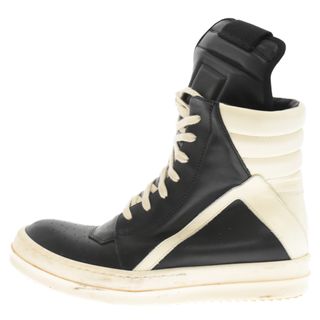 Rick Owens リックオウエンス GEOBASKET ジオバスケット ハイカットスニーカー レザーシューズ ブラック/ホワイト レディース