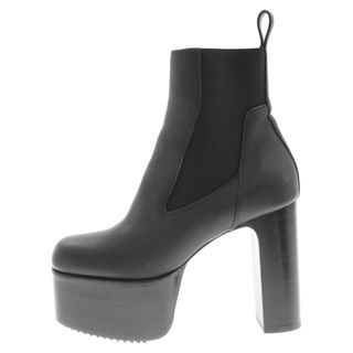 Rick Owens - Rick Owens リックオウエンス LEATHER KISS BOOTS レザー キスブーツ サイドゴアヒールブーツ ブラック レディース