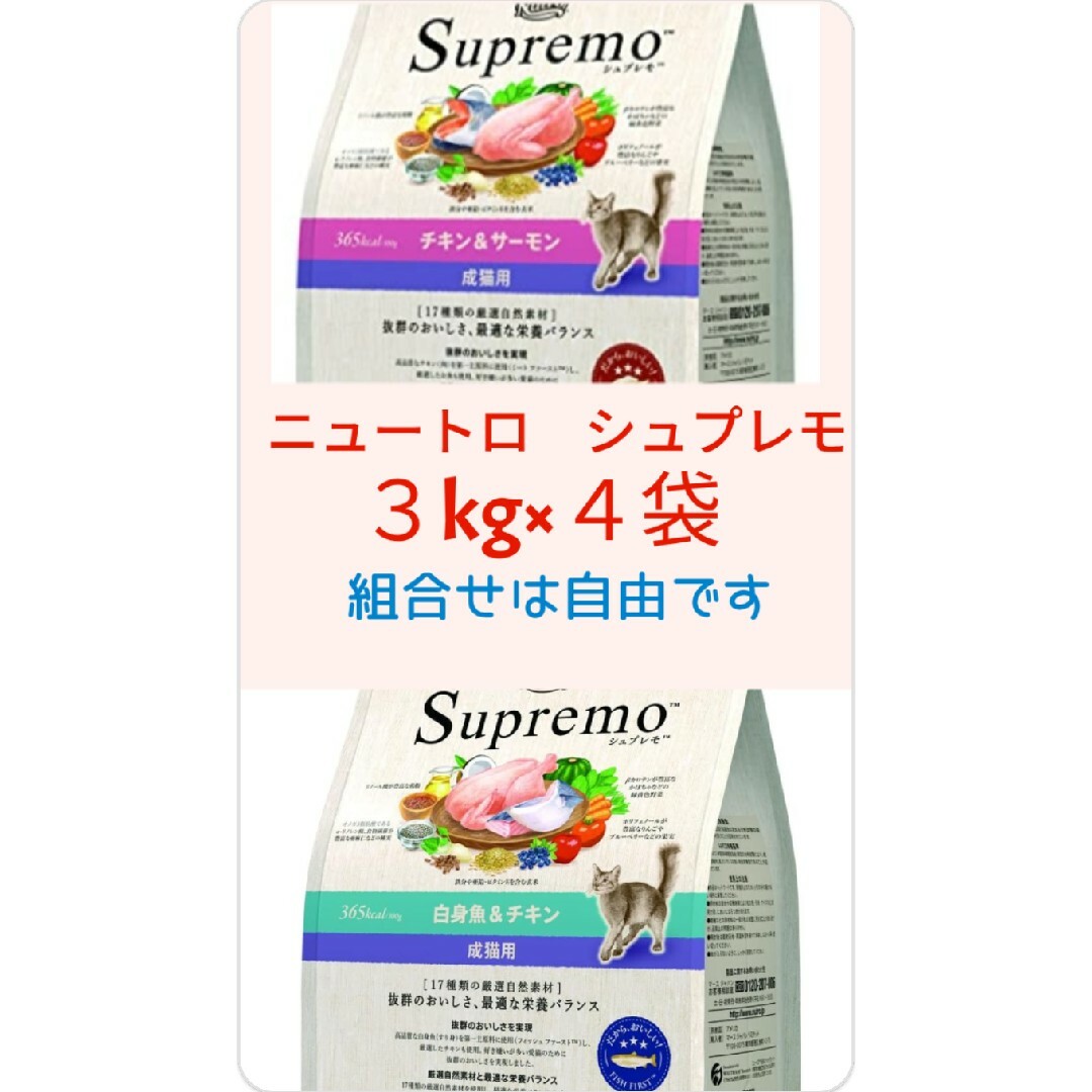 ニュートロシュプレモ 成猫用 チキン&サーモン 白身魚&チキン ニュートロシュプレモ 成猫用 チキン&サーモン 白身魚&チキン