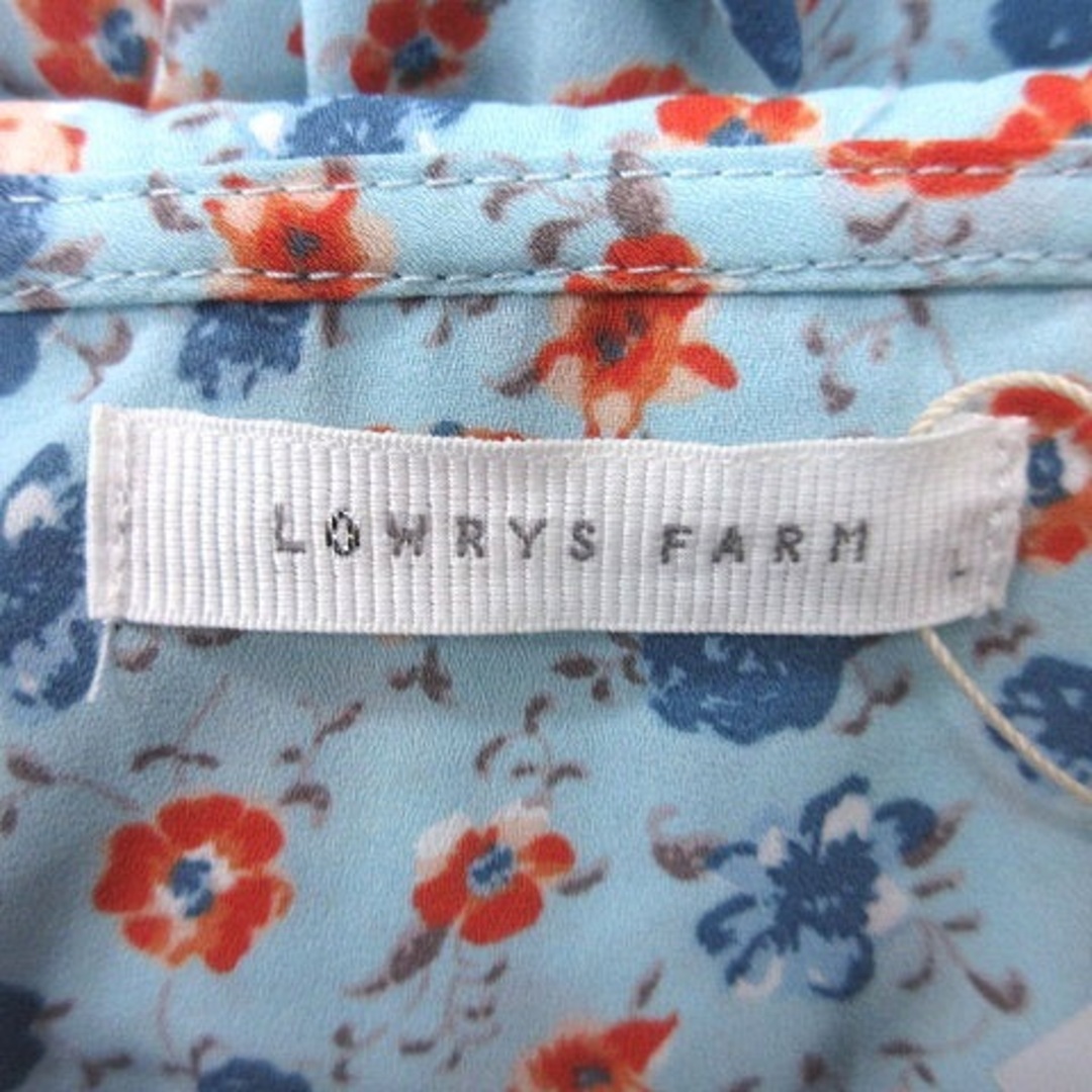 LOWRYS FARM(ローリーズファーム)のローリーズファーム ワンピース ミニ 花柄 七分袖 L マルチカラー レディースのワンピース(ミニワンピース)の商品写真