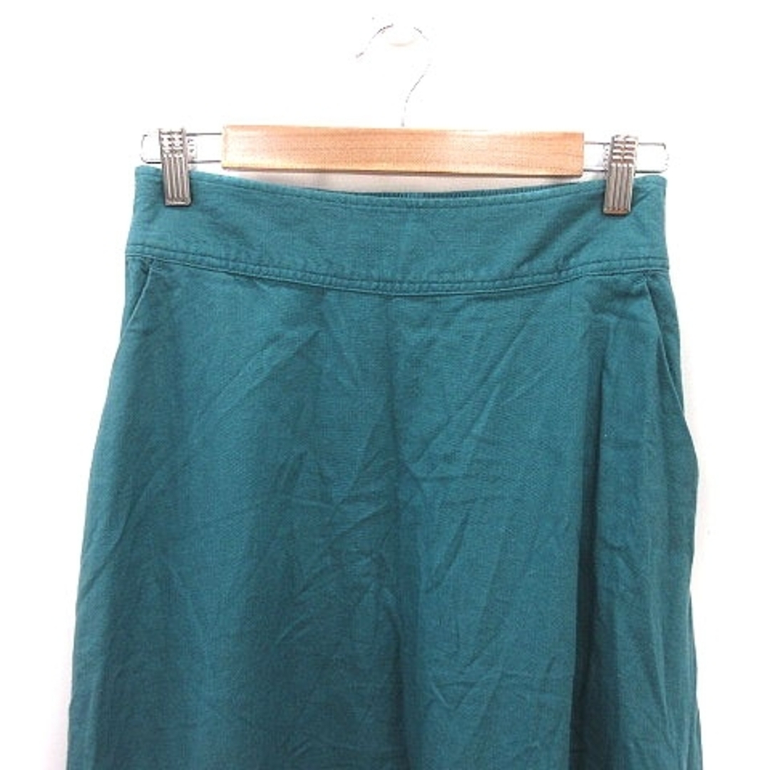 niko and...(ニコアンド)のニコアンド フレアスカート ロング 麻 リネン 3 緑 グリーン レディースのスカート(ロングスカート)の商品写真