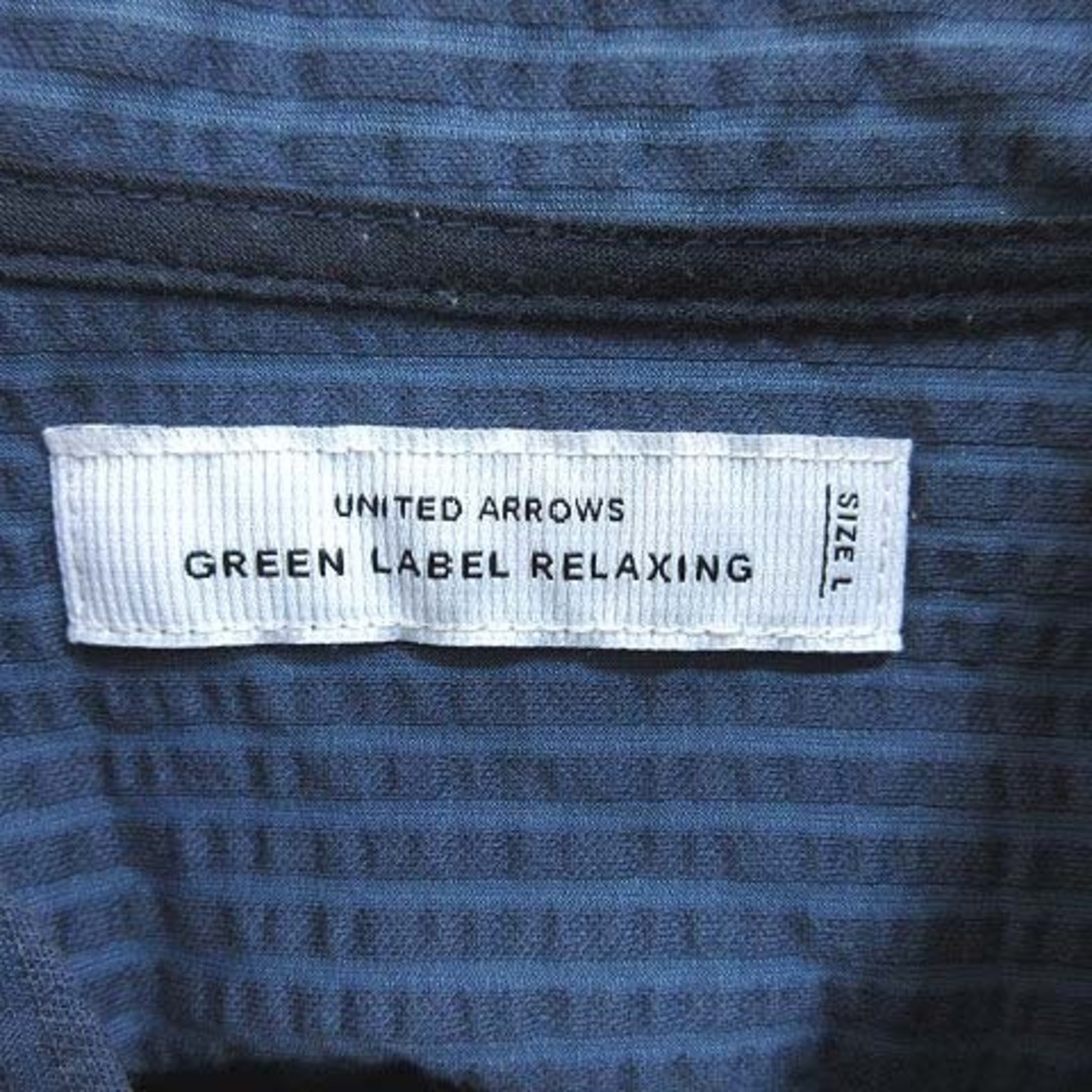 UNITED ARROWS green label relaxing(ユナイテッドアローズグリーンレーベルリラクシング)のグリーンレーベルリラクシング ユナイテッドアローズ シャツ 半袖 L 青 メンズのトップス(シャツ)の商品写真