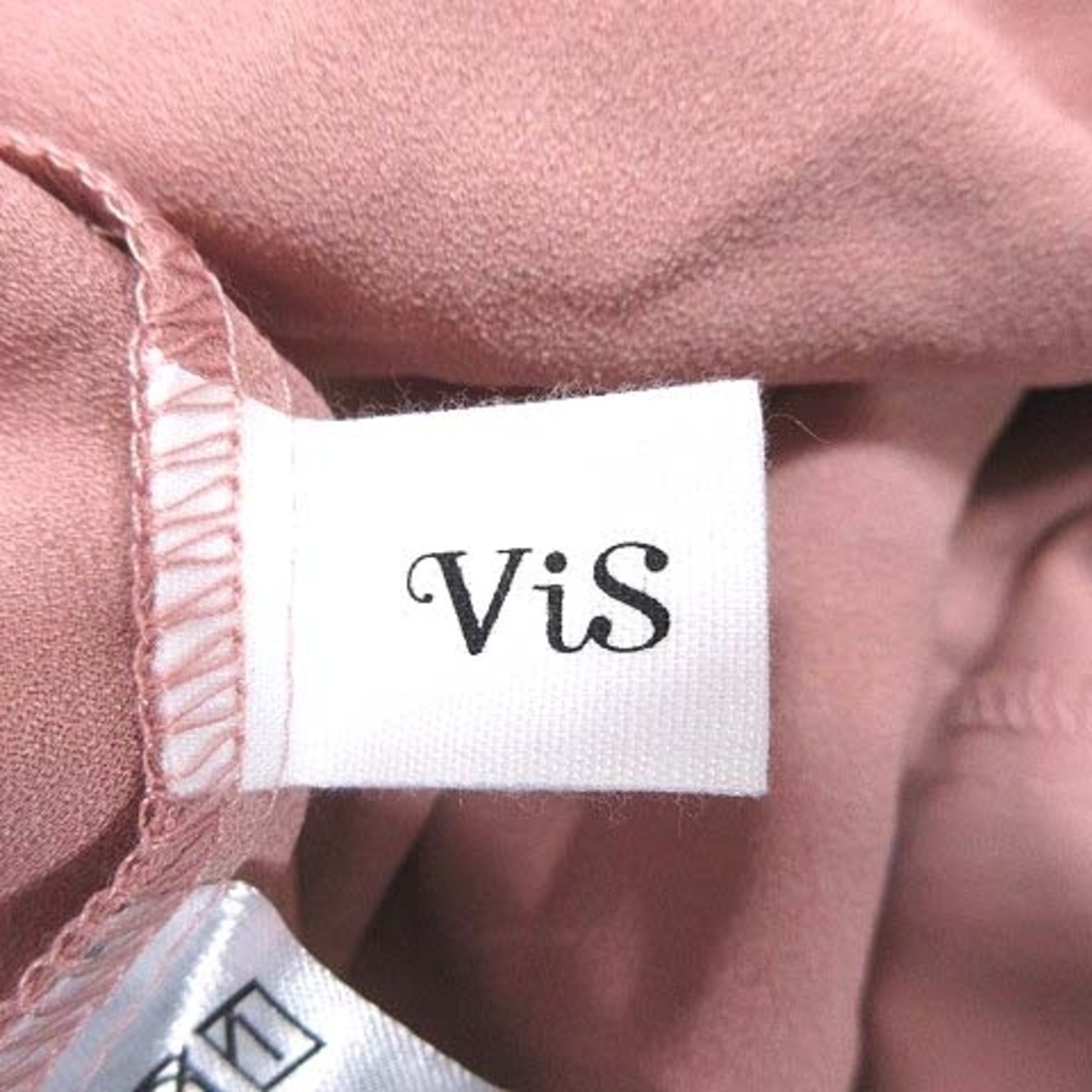 ViS(ヴィス)のビス ViS タックブラウス プルオーバー バンドカラー 長袖 F ピンク  レディースのトップス(シャツ/ブラウス(長袖/七分))の商品写真