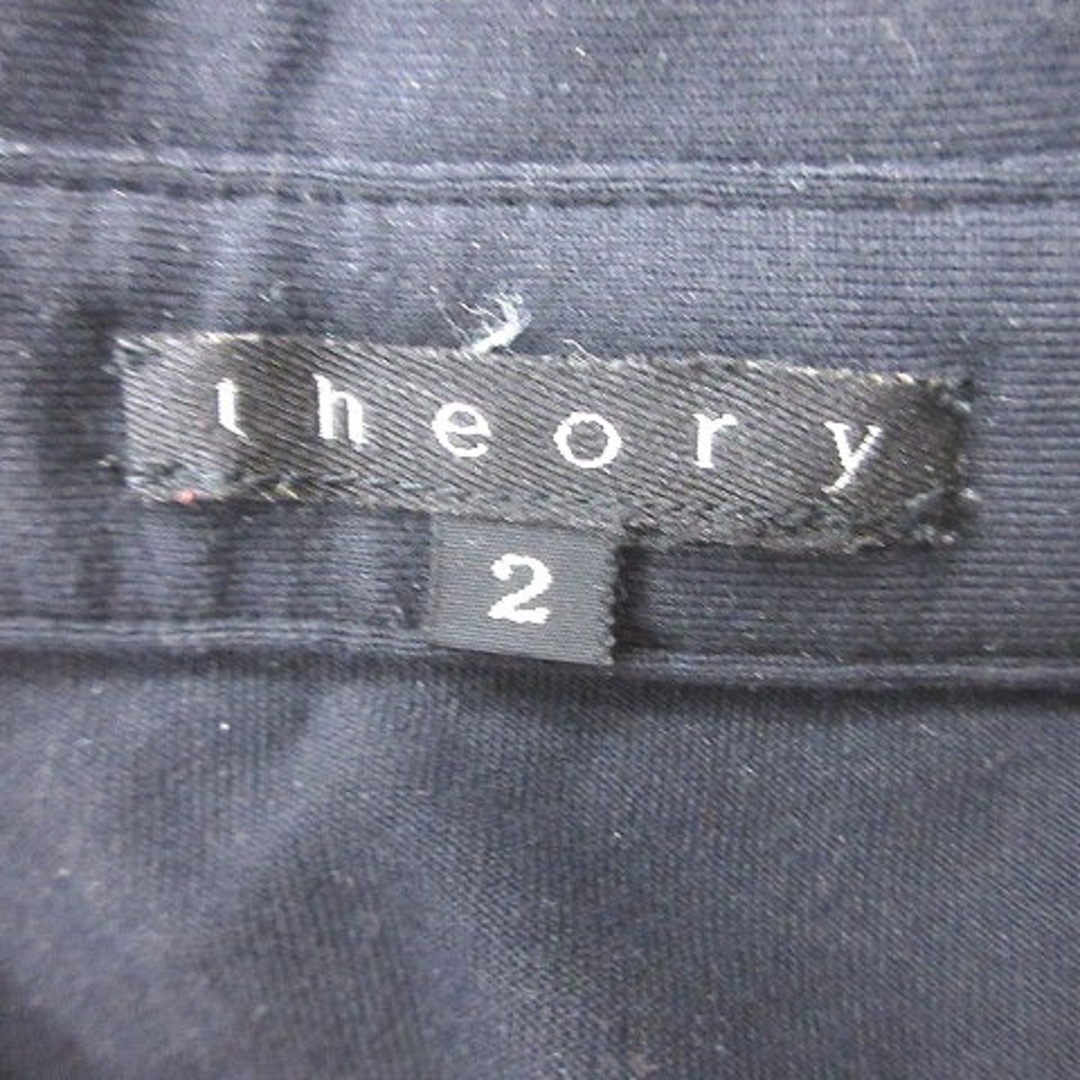 theory(セオリー)のセオリー theory オープンカラーシャツ 七分袖 2 黒 ブラック /MS レディースのトップス(その他)の商品写真