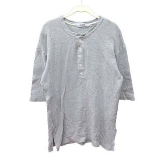 UNITED ARROWS - ユナイテッドアローズ Tシャツ 七分袖 ヘンリーネック ニット M グレー