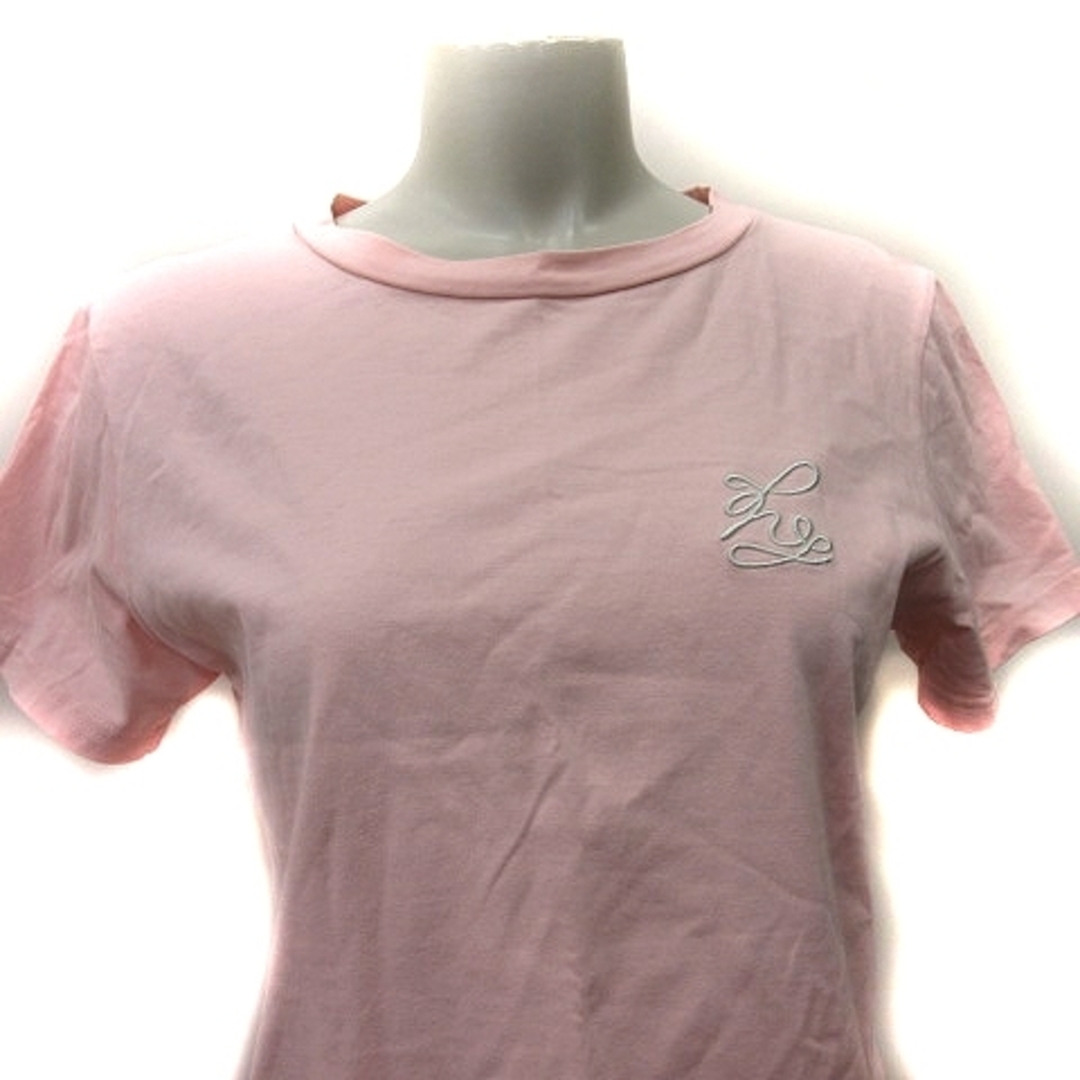 NICE CLAUP(ナイスクラップ)のナイスクラップ Tシャツ カットソー 半袖 刺繍 ピンク /YI レディースのトップス(Tシャツ(半袖/袖なし))の商品写真