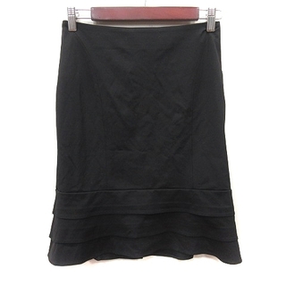 イネド(INED)のイネド マーメイドスカート ひざ丈 9 黒 ブラック /YI(ひざ丈スカート)
