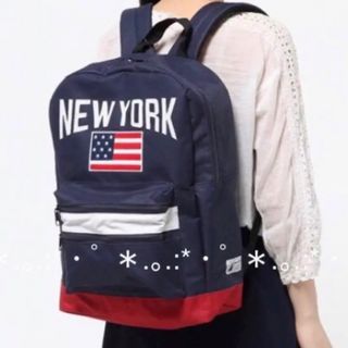 ウィゴー(WEGO)のWEGO NEWYORK デイパック トリコロール(バッグパック/リュック)