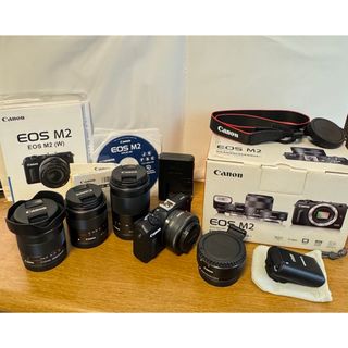 キヤノン(Canon)のCanon EOS M2 Wレンズキット BL＋レンズ2本(ミラーレス一眼)