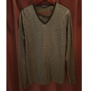 ニコルクラブフォーメン(NICOLE CLUB FOR MEN)の新品 NICOLE selection ダイヤロンT カットソー 黒(Tシャツ/カットソー(七分/長袖))