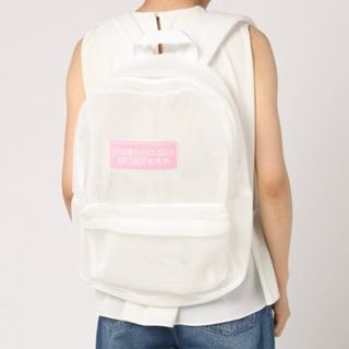 ウィゴー(WEGO)のWEGO メッシュリュック 白(リュック/バックパック)