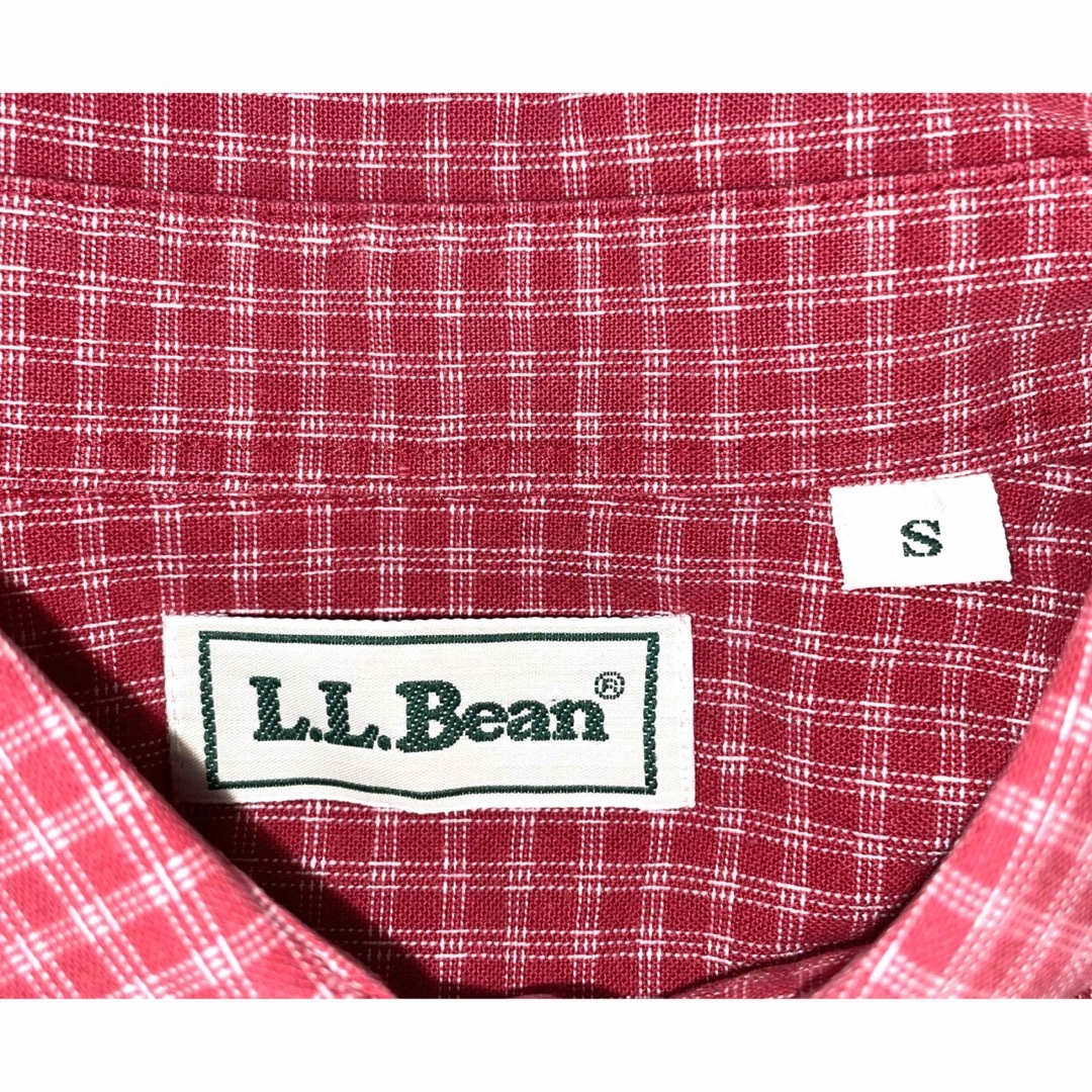 L.L.Bean(エルエルビーン)のタイ製【L.L.Bean】エルエルビーン ボタンダウンシャツ 赤チェックS メンズのトップス(シャツ)の商品写真