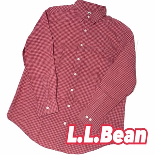 エルエルビーン(L.L.Bean)のタイ製【L.L.Bean】エルエルビーン ボタンダウンシャツ 赤チェックS(シャツ)