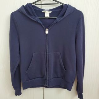 エイチアンドエム(H&M)のH&M　キッズ　パーカー　ネイビー　140(ジャケット/上着)