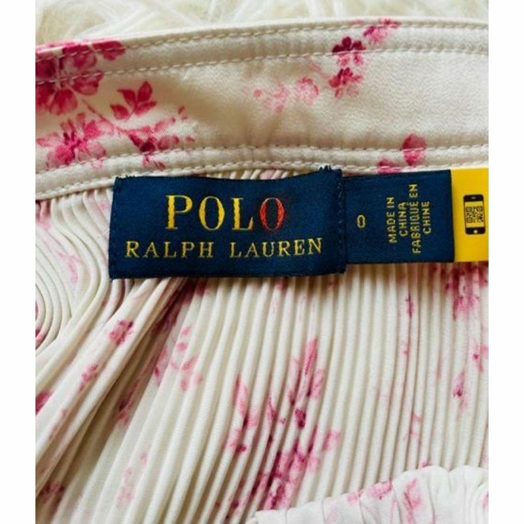 POLO RALPH LAUREN(ポロラルフローレン)の【POLO RALPH LAUREN】美品 花柄プリーツスカート サイズ0 レディースのスカート(ロングスカート)の商品写真