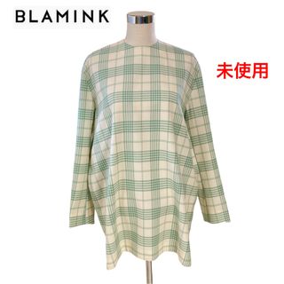 BLAMINK - 未使用品 ブラミンク BLAMINK チェック プルオーバー トップス 38