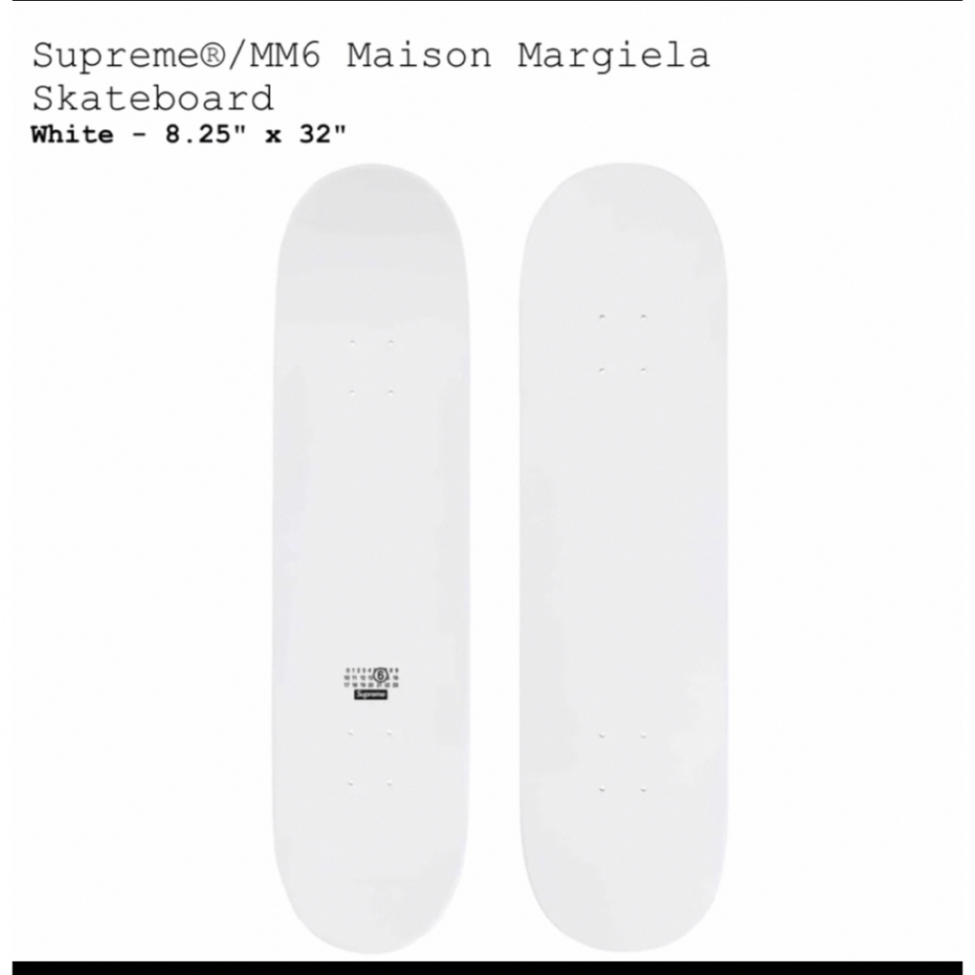 Supreme x MM6 Maison Margiela Skateboard スポーツ/アウトドアのスポーツ/アウトドア その他(スケートボード)の商品写真