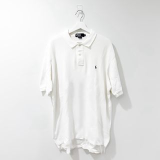 ポロラルフローレン(POLO RALPH LAUREN)のUSA製 90's Ralph Lauren polo shirts white(ポロシャツ)