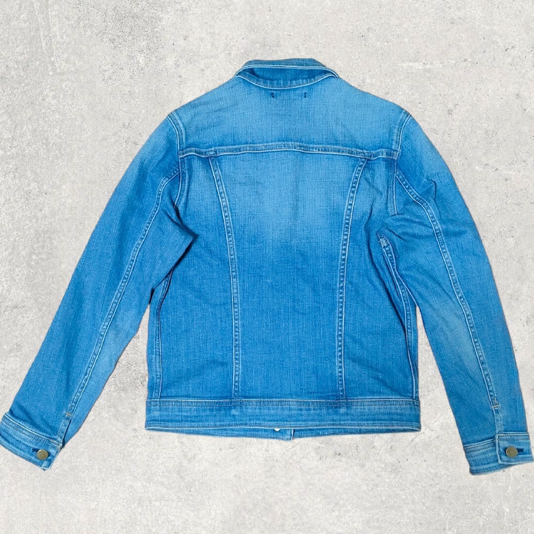 SOMETHING デニムジャケット L ブルー EDWIN レディースのジャケット/アウター(Gジャン/デニムジャケット)の商品写真